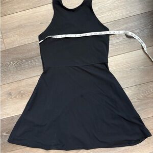 Athleta Black Mini Dress with pockets!